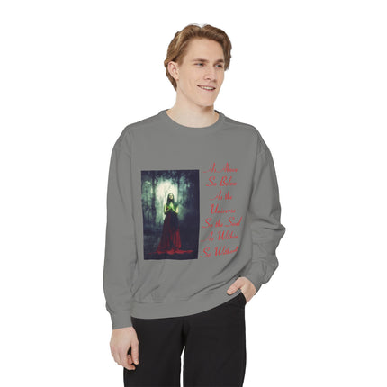 Inspirational Sweatshirt – “As Above So Below” Wiccan Design (Unisex)
