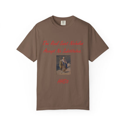 Unisex Garment-Dyed T-shirt - The Real Saint Nicholas Design