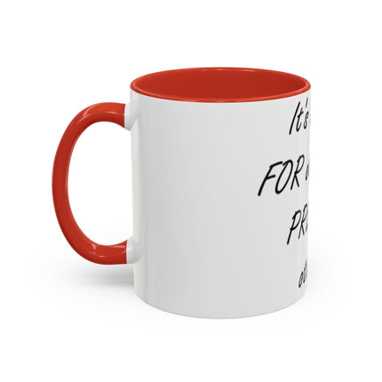 Peace Quote Mug – “Pray, Don’t Prey” – 11oz Accent Drinkware