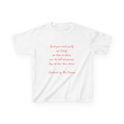 Kids Empowerment T-Shirt – “Speak Your Truth” – Cotton