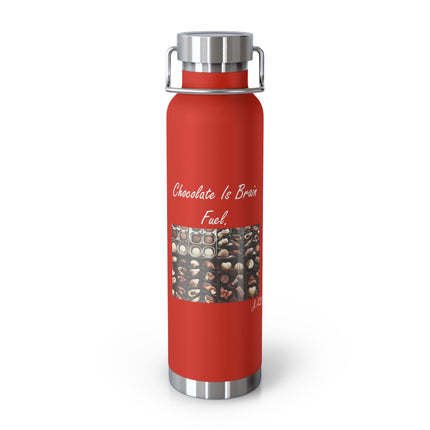 Motivational Chocolate Fuel Bottle - 22oz Insulated Flask for Chocolate Lovers