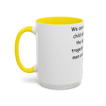 Plato Quote Ceramic Mug – 15oz Accent Cup for Daily Wisdom