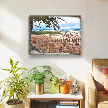 Canyon Tree View Art Wooden Wall Art by Nature Wonders - Nature Wildlife Decor  - 95281B-2