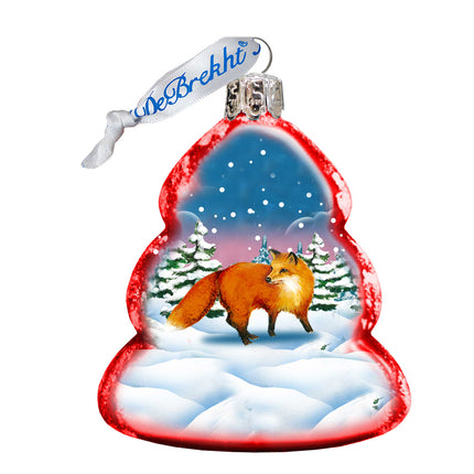Fox Mercury Glass Ornament by G. DeBrekht - Wildlife Holiday Décor - 771029-4
