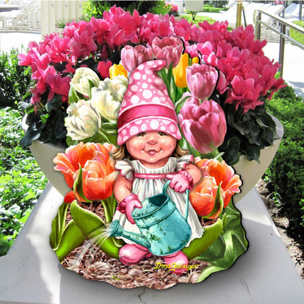 Blossom Gnome Easter Wreath Door Decor by D. Gelsinger - Easter Spring Decor - 8461063H-DG-3