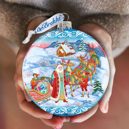 Christmas Courier Glass Ornament by G. DeBrekht - 73354-2