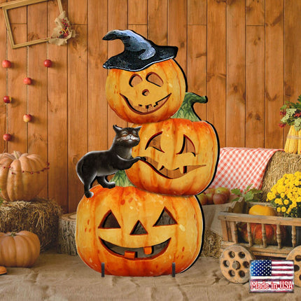 Scary Stacking Pumpkin Halloween Outdoor Decor by G. DeBrekht - Thanksgiving Halloween Decor - 8158415F-2