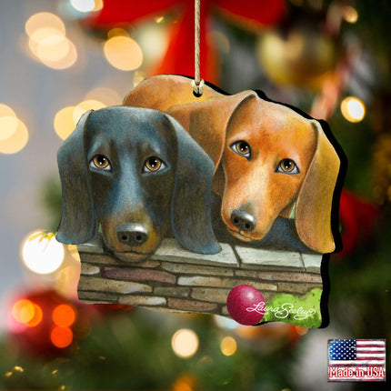 Where Is the Ball Wooden Ornaments Pets by Laura Seeley - Pets Dog and Cats Decor - 8511016-LS-1