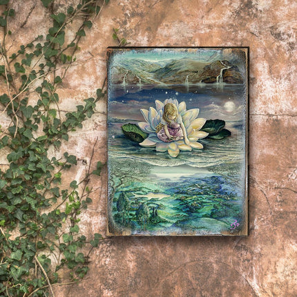 Horizons Fantasy Wooden Wall Art by Josephine Wall - Fantasy Decor - 852146-JW-2