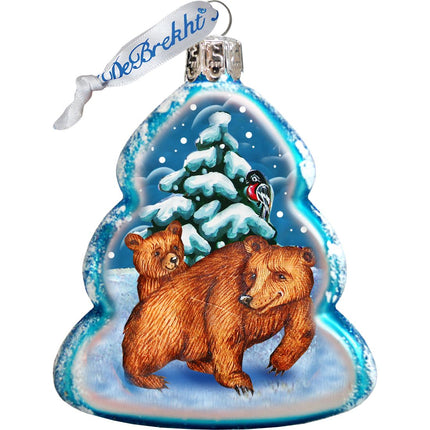 Wildlife Mercury Glass Ornaments Set of 3 by G. DeBrekht - Wildlife Holiday Decor - 770108S3-3