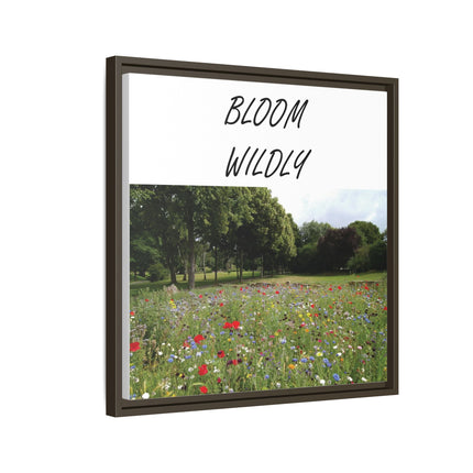 Bloom Wildly Framed Canvas Print — Wildflower Meadow Wall Art