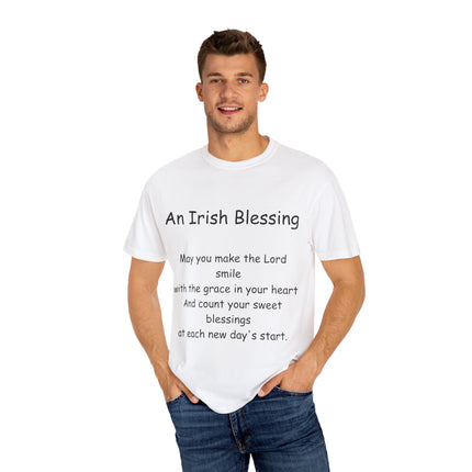 Irish Blessing Tee | Graceful Quote on Soft Garment-Dyed Cotton