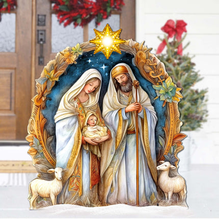 Nostalgic Nativity Scene Outdoor Decor by G. Debrekht - Nativity Holiday Decor - 8611074F-2