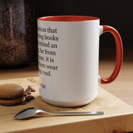 Jules Verne Quote Coffee Mug — Literary Quote Accent Mug (11/15oz)
