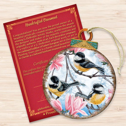 Birds Ball Wooden Ornaments by G. DeBrekht - Christmas Decor - 8025222-3