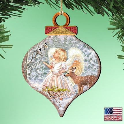 Sweet Christmas Blessings Wooden Ornaments by Gelsinger - Nativity Holiday Decor - 8031122-1703-1