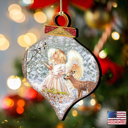 Sweet Christmas Blessings Wooden Ornaments by Gelsinger - Nativity Holiday Decor - 8031122-1703-2