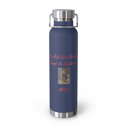 Insulated Water Bottle - The Real Saint Nicholas Design - 22oz Copper Vacuum Flask