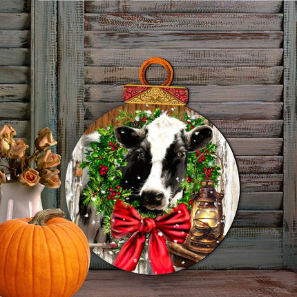 Christmas on the Farm Door Decor by D. Gelsinger - Christmas Decor - 8021128H-DG-1