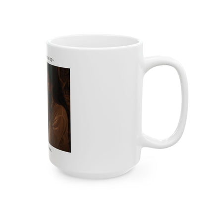 Cacao Mug — "Cacao doesn't wake me up, it brings me home" Ceramic Coffee Tea Cup (11oz, 15oz)