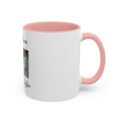 Coffee Mug - "Instant Human Just Add Coffee" Accent Ceramic Mug (11/15oz)
