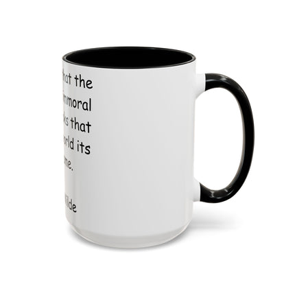 Oscar Wilde Accent Mug – “Books & Shame” Quote – 15oz Ceramic