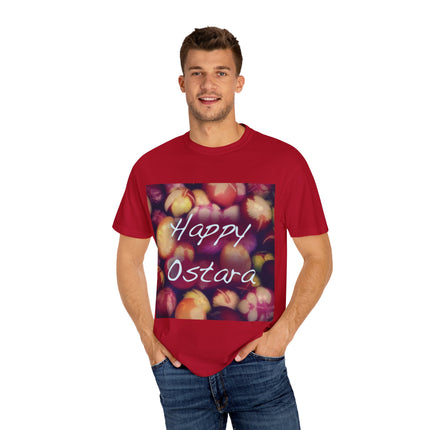 Ostara Celebration Tee – Unisex Garment-Dyed Shirt with Egg Motif