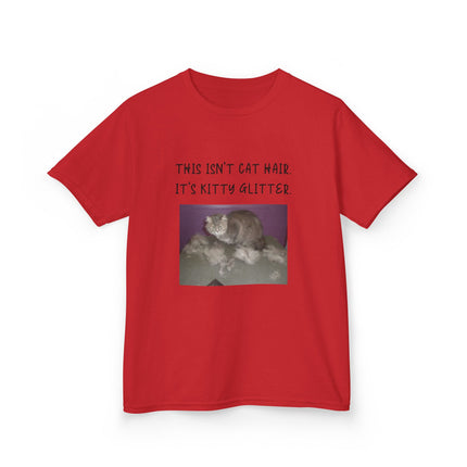 Kitty Glitter Kids Tee – Funny Shirt for Young Cat Enthusiasts