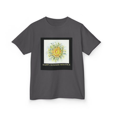 Kids Summer Solstice Tee - Happy Sun Design for Celebrations
