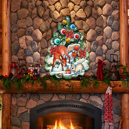 Forest Christmas Tree Holiday Door Decor by G. DeBrekht - Christmas Decor - 8119182H-1