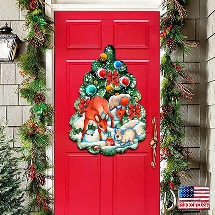 Forest Christmas Tree Holiday Door Decor by G. DeBrekht - Christmas Decor - 8119182H-2