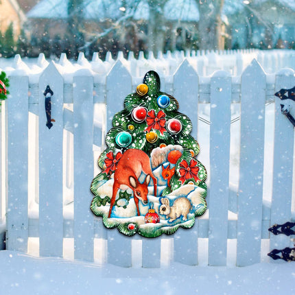 Forest Christmas Tree Holiday Door Decor by G. DeBrekht - Christmas Decor - 8119182H-3