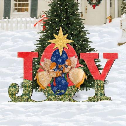 Joy Angels Outdoor Nativity Set  by G. DeBrekht - Nativity Holiday Décor - 8121455F-S3M-2