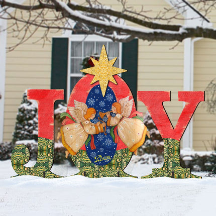 Joy Angels Outdoor Nativity Set  by G. DeBrekht - Nativity Holiday Décor - 8121455F-S3M-1