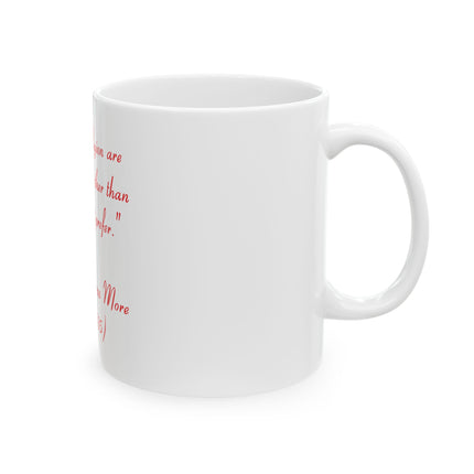 Ceramic Mug - Quote: "Sex and religion are closer to each other than either might prefer." — Saint Thomas More (1478–1535)