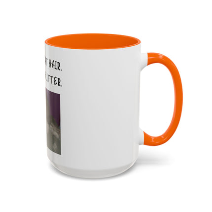Kitty Glitter Coffee Mug — "This Isn't Cat Hair, It's Kitty Glitter" Accent Mug