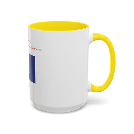American Flag Accent Coffee Mug — Patriotic Quote by Mark Twain, 11/15oz