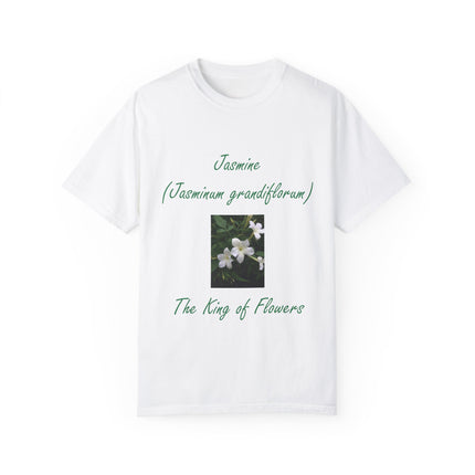 Jasmine Flower Tee – King of Flowers, Unisex Garment-Dyed