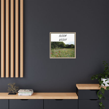 Bloom Wildly Framed Canvas Print — Wildflower Meadow Wall Art