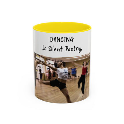 Inspirational Dance Mug – 11oz Accent Ceramic | Poetic Quote