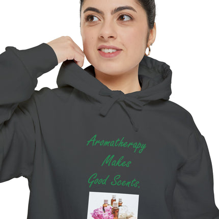 Aromatherapy Hoodie — "Aromatherapy Makes Good Scents" Cozy Scent Lover Pullover
