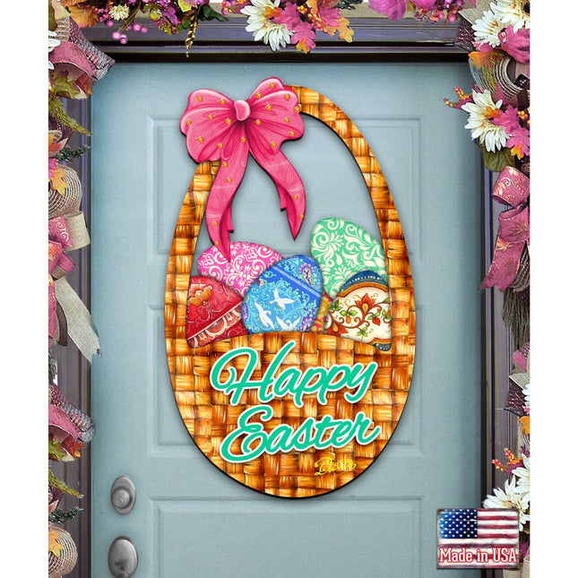 Easter Basket Easter Door Decor by G. DeBrekht - Easter Spring Decor - 8185309H-0