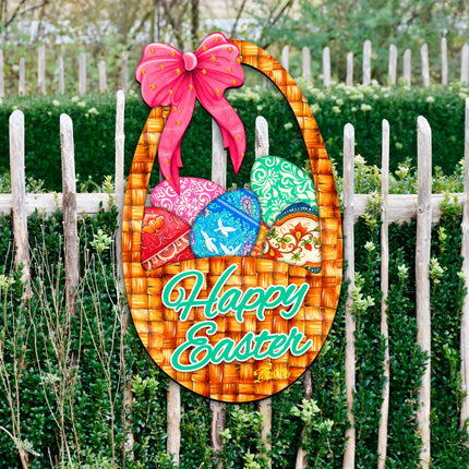Easter Basket Easter Door Decor by G. DeBrekht - Easter Spring Decor - 8185309H-2