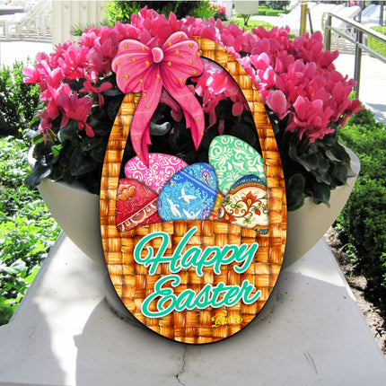 Easter Basket Easter Door Decor by G. DeBrekht - Easter Spring Decor - 8185309H-3