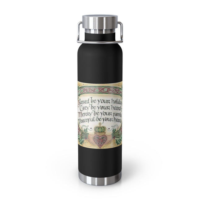 Blessed Be Copper Bottle – 22oz Insulated Flask with Celtic-Inspired Design