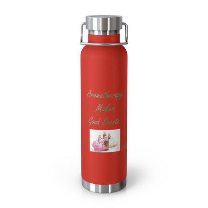 Aromatherapy Insulated Water Bottle - 22oz - Positive Vibes for Wellness