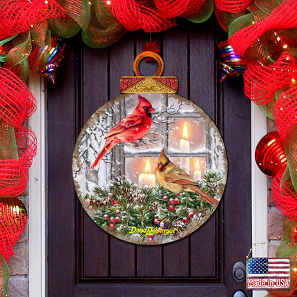 House Birds Holiday Door Decor by D. Gelsinger - Christmas Decor - 8421126H-DG-3