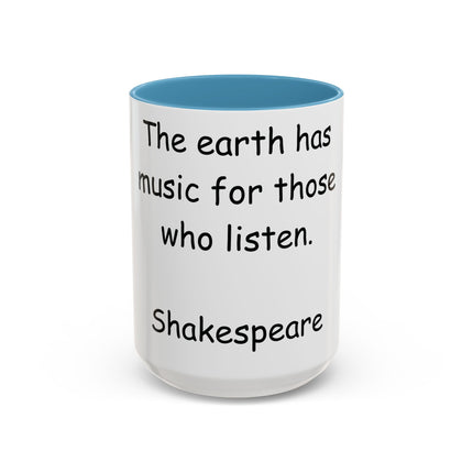 Shakespeare Music Quote Mug – 15oz Ceramic Accent Cup