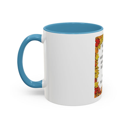 Autumn Leaves Quote Mug — William Wordsworth Fall Coffee Cup (11/15oz)