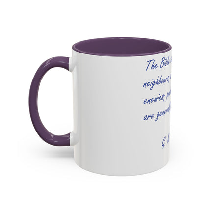 Chesterton Quote Mug – 11oz Accent Cup for Literary Peacemakers
